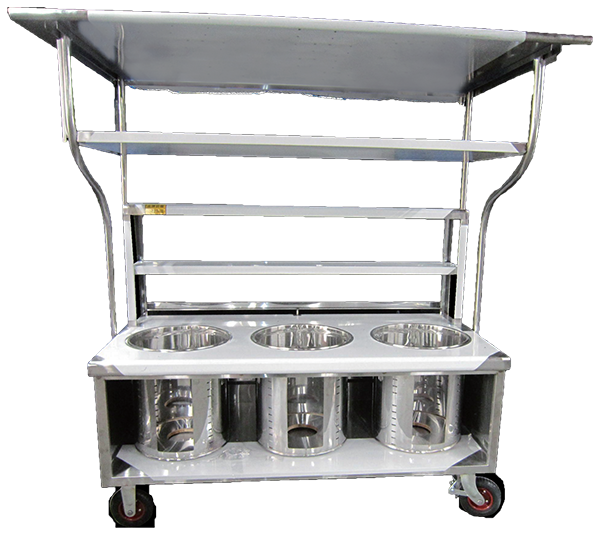 5尺8 三口攤台(有屋頂)