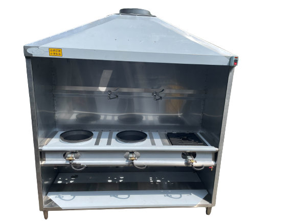 三口馬達炒台(放平口爐架)